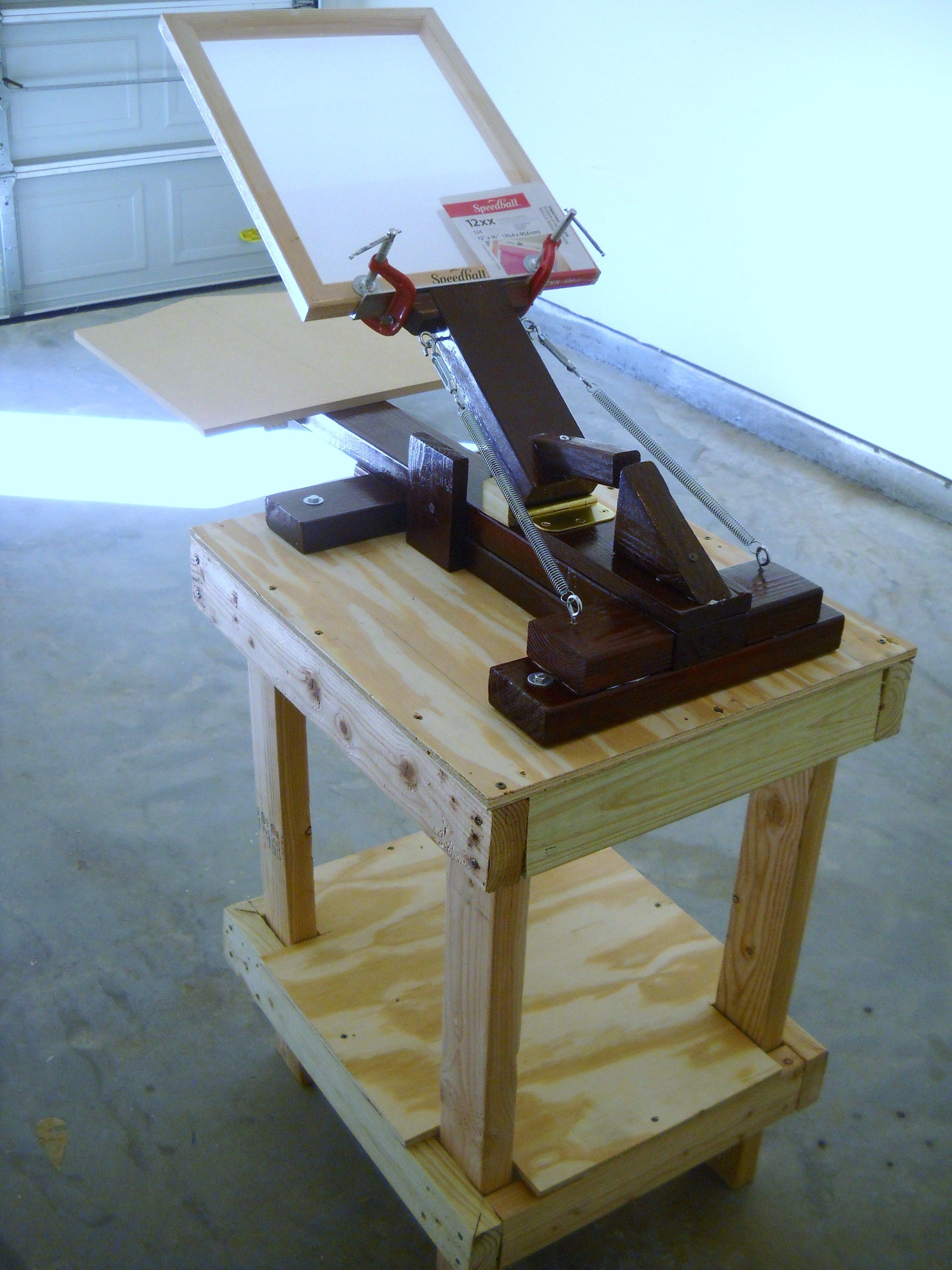 homemade printing press instructables