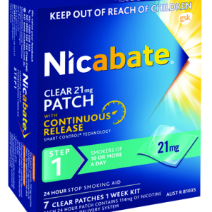 nicabate 21mg clear patch instructions