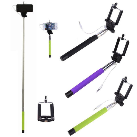 monopod selfie stick with cord instructions