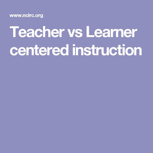 direct instruction vs student centered