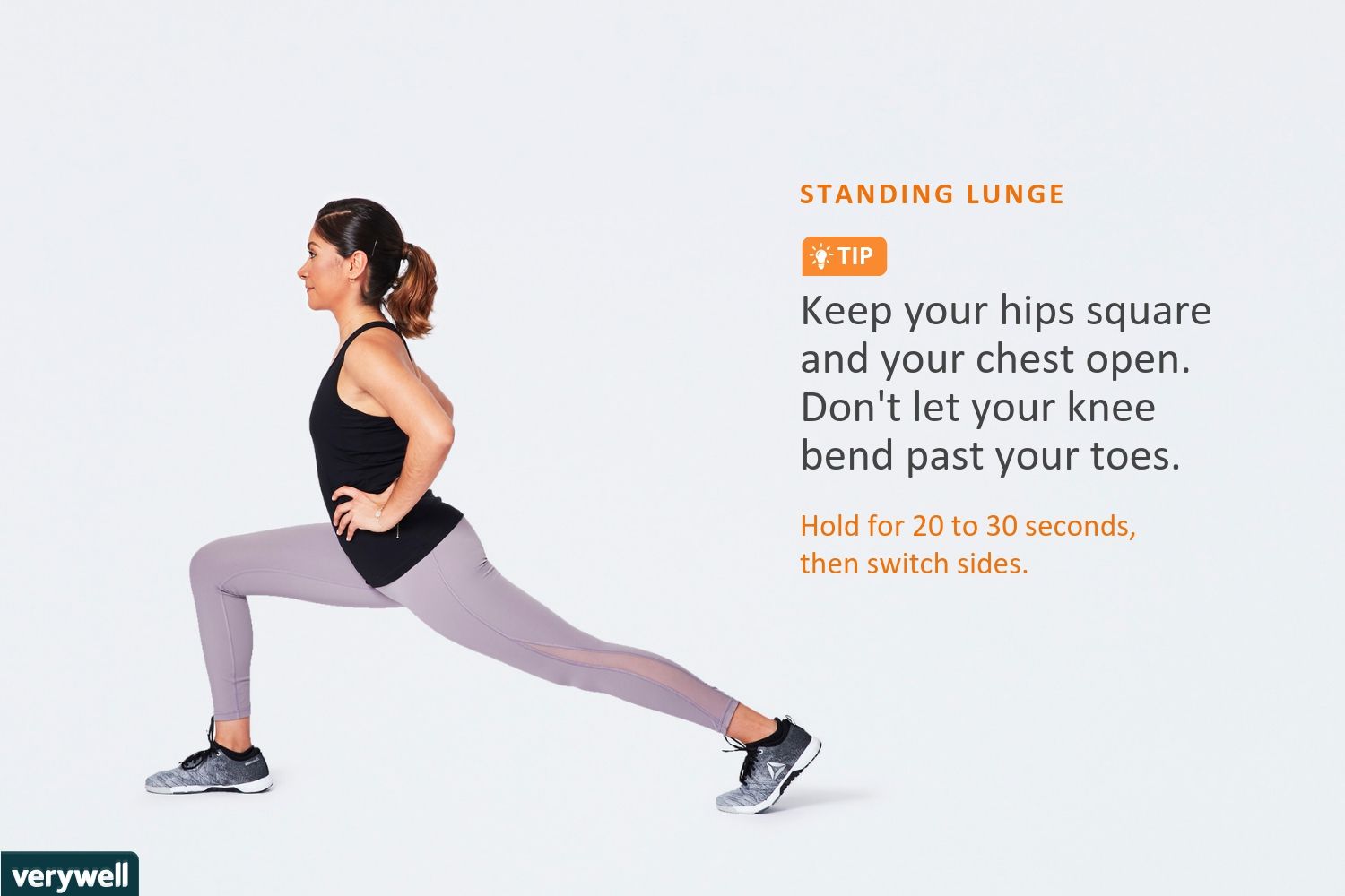 standing hip flexor stretch instructions
