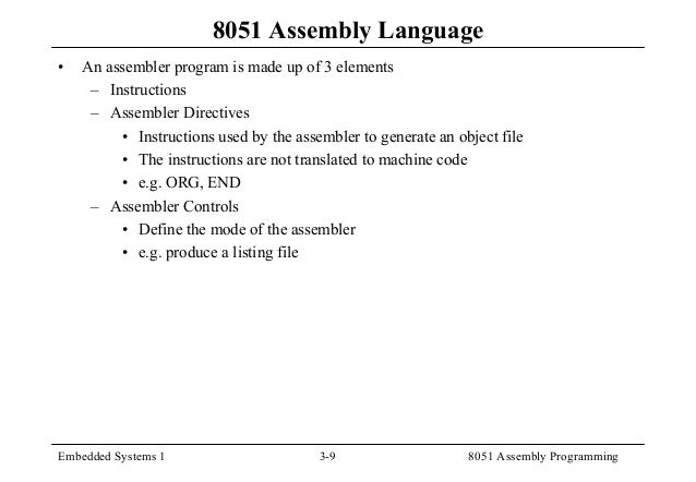 8051 instruction machine code