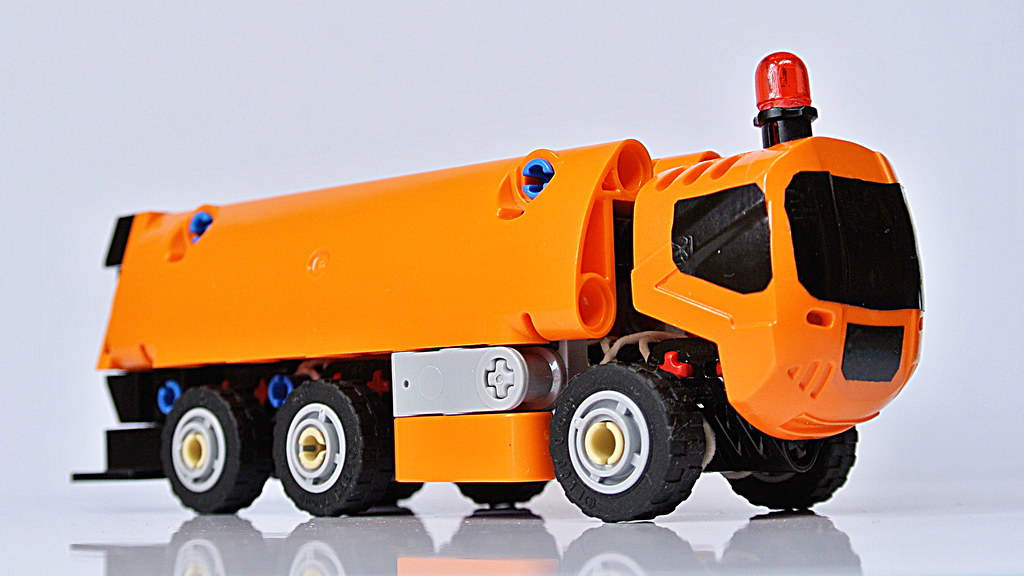 lego orange garbage truck instructions