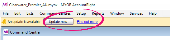 accountright myob msi install instructions