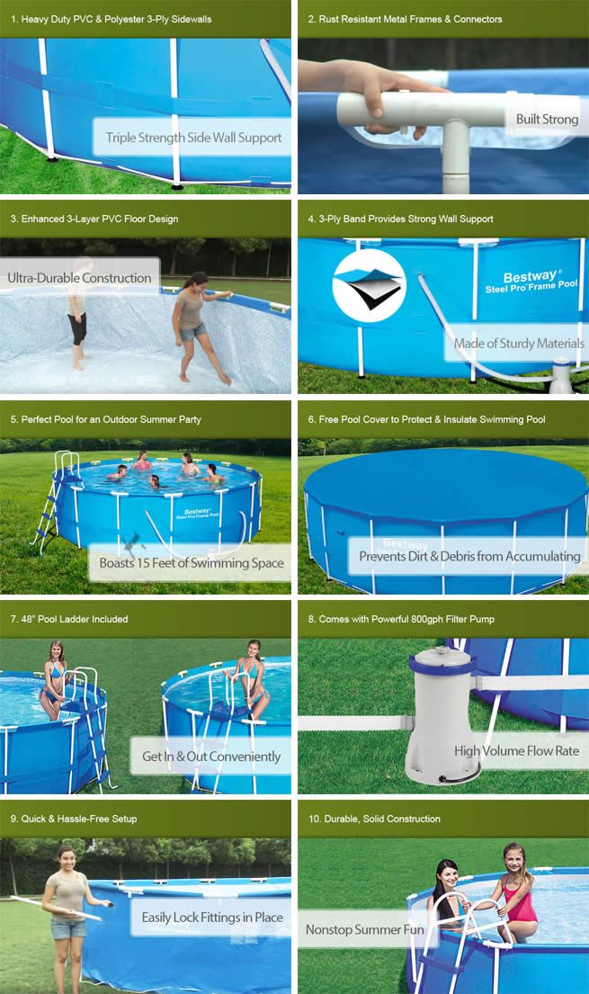 bestway above ground pool instructions