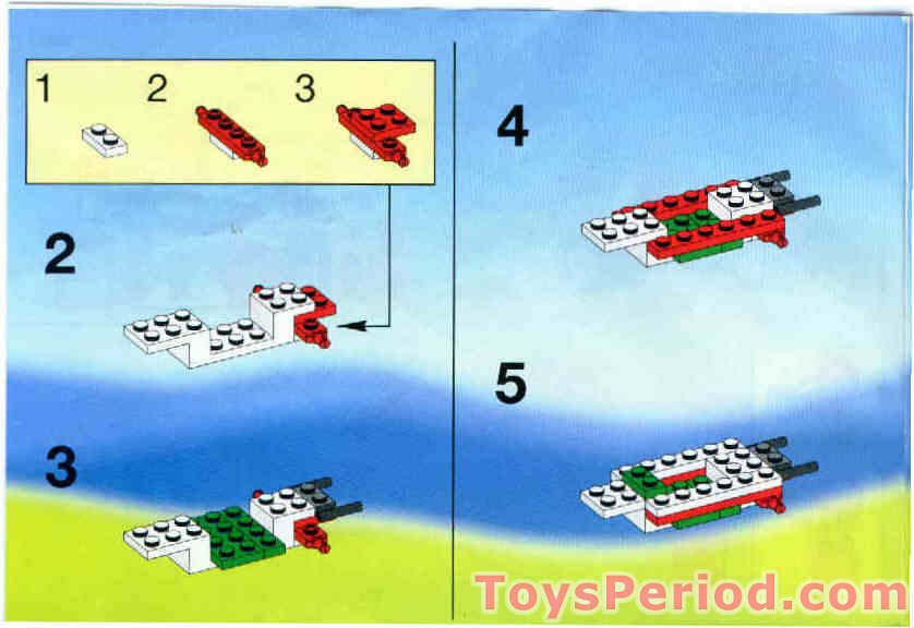 1992 lego red instruction box