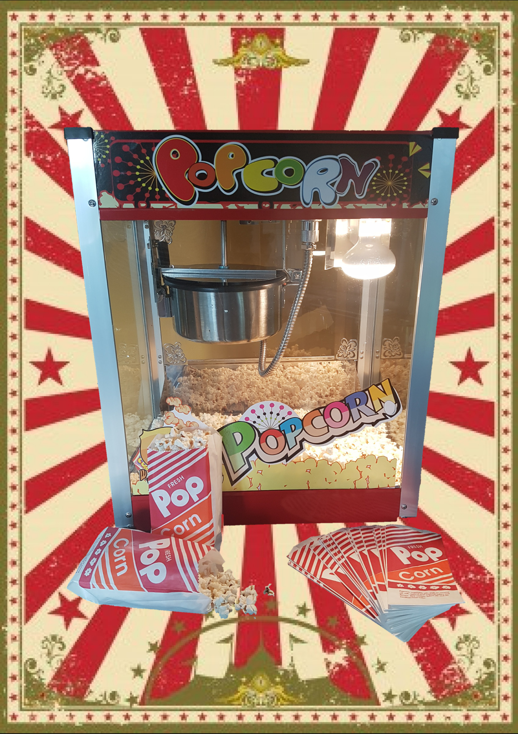commercial popcorn machine instructions salt