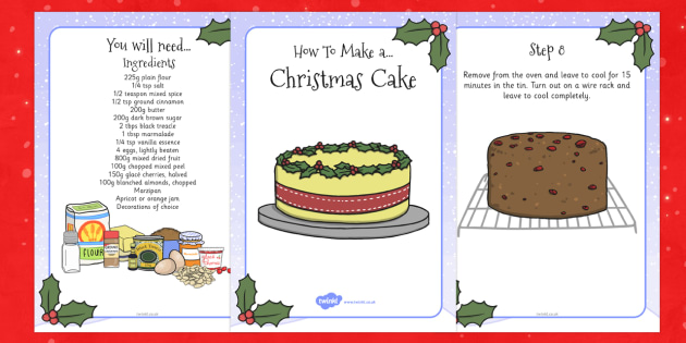 how to make a cake instructions ks1