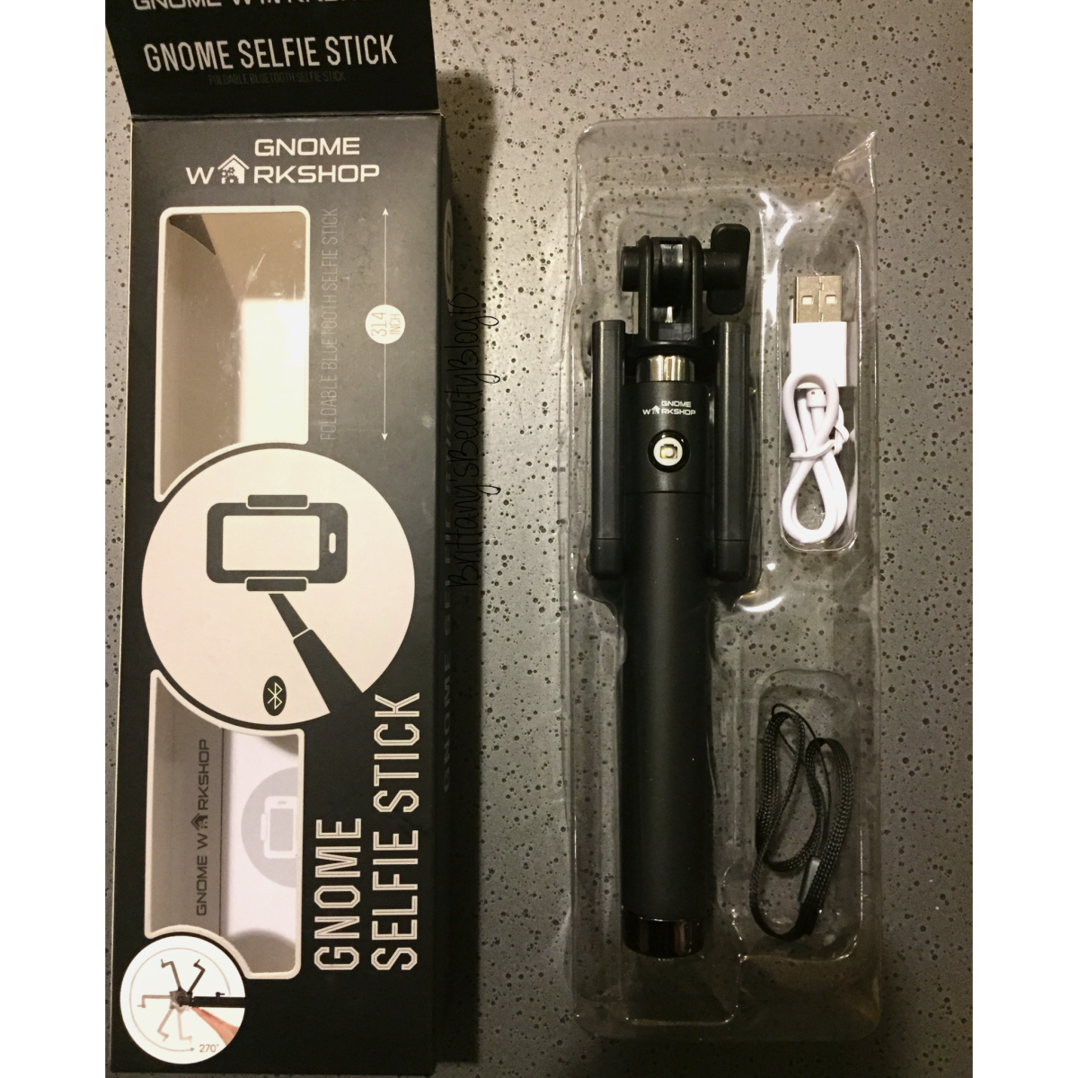 monopod selfie stick with cord instructions