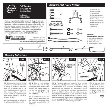 planet bike light mount instructions