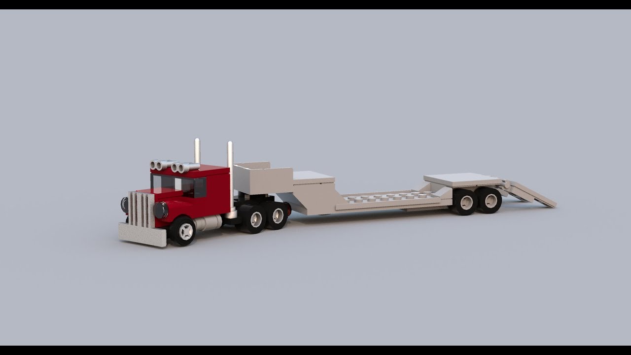 small lego truck with trailer instructions